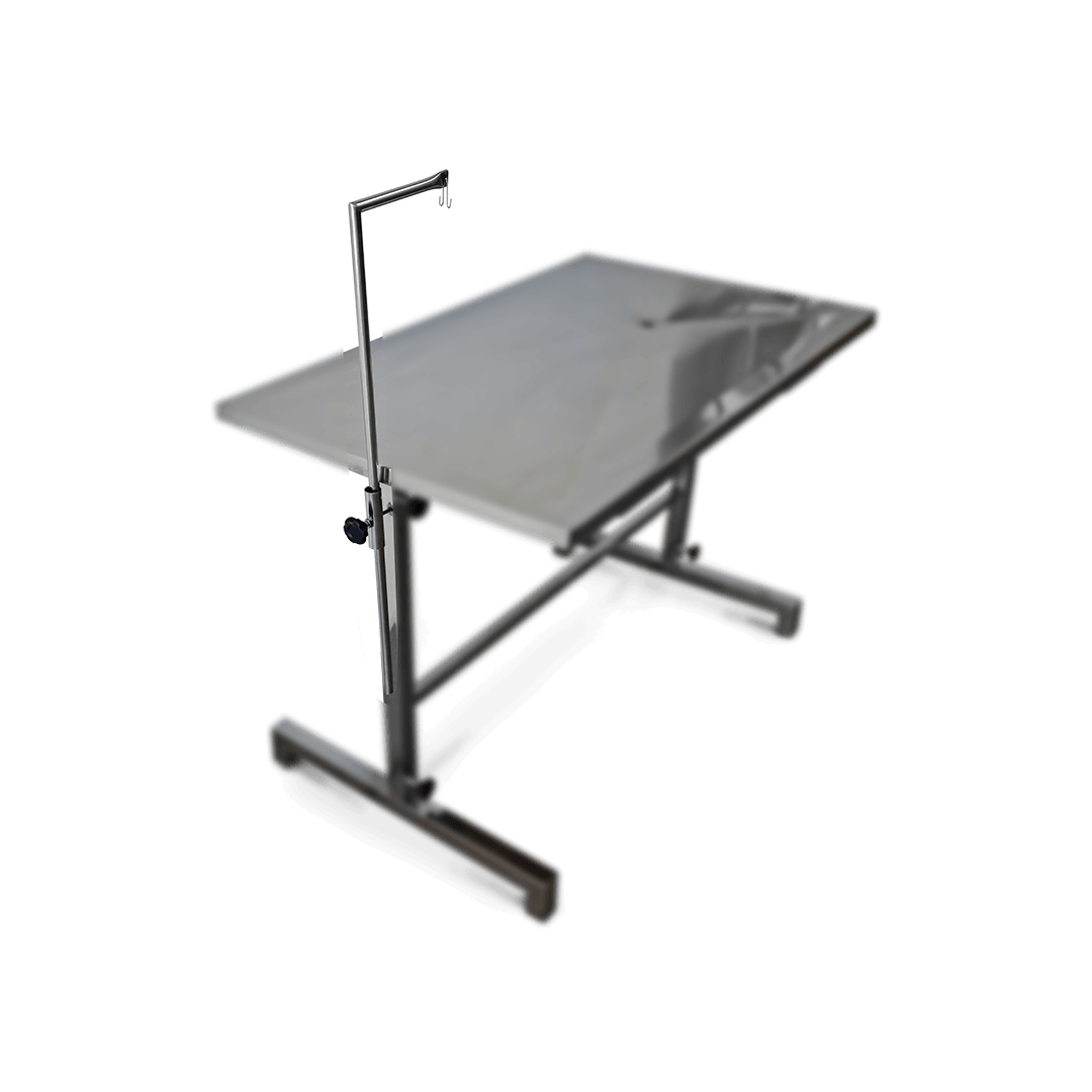 Imagem da mesa cirúrgica veterinária em inox